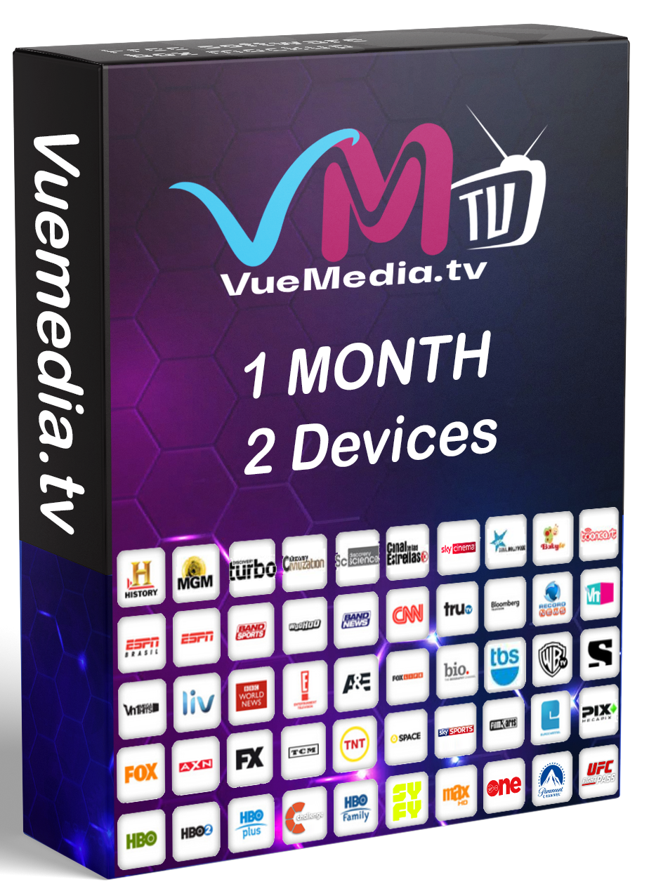 Vue Media TV - 1 Month 2 Devices