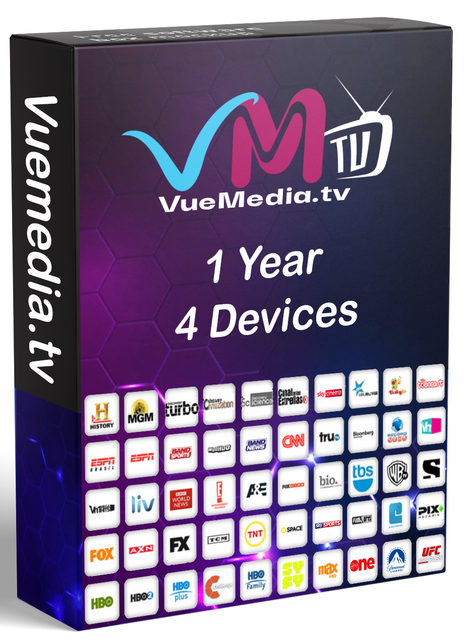 Vue Media TV - 1 Year 4 Devices