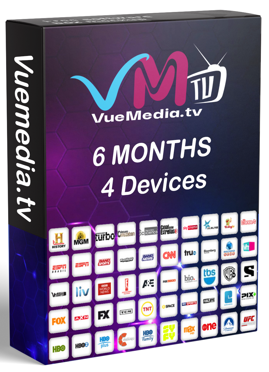 Vue Media TV - 6 Months 4 Devices